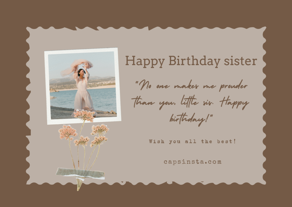 Birthday Captions for Sister