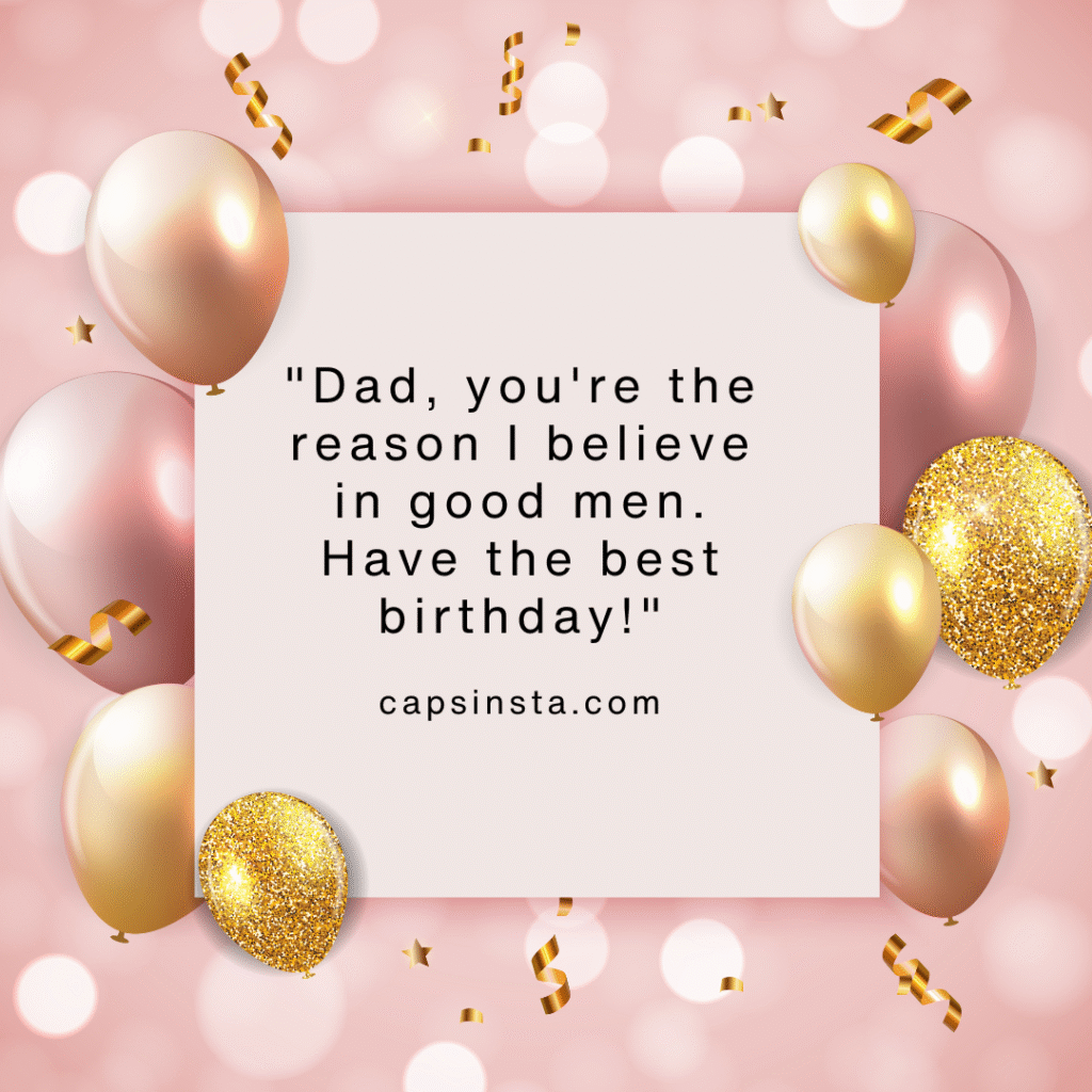 Birthday Captions for Father's