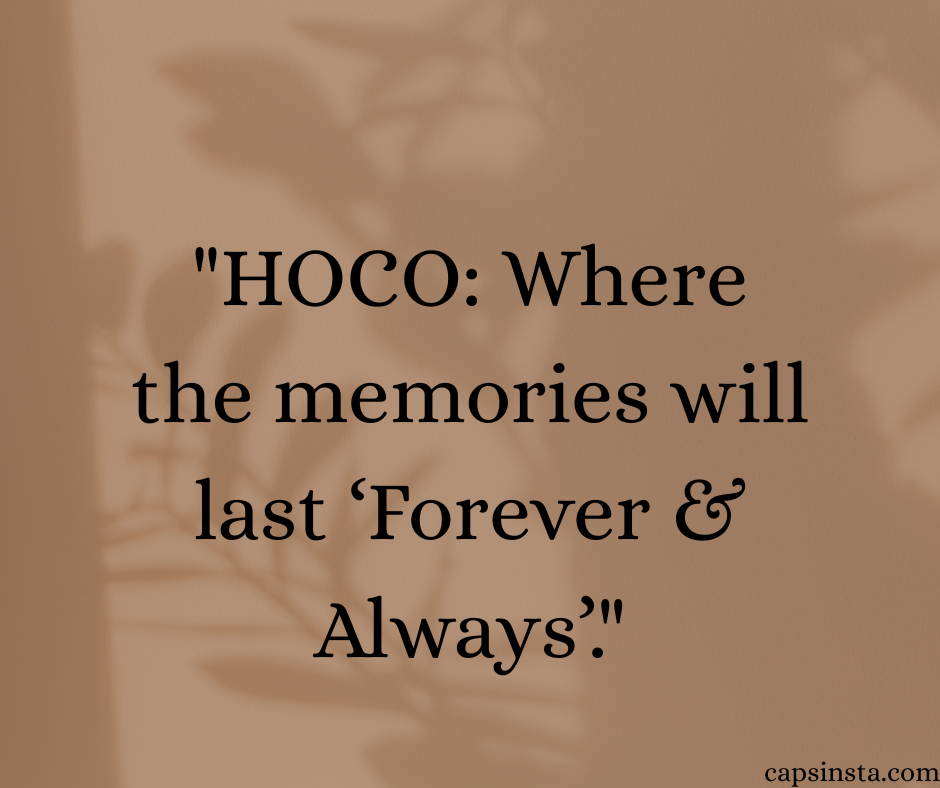 HOCO Captions